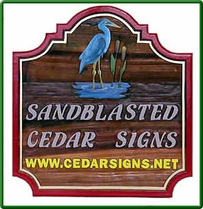 Canadiana Cedar Signs