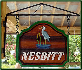 Cedar Hanging Signs